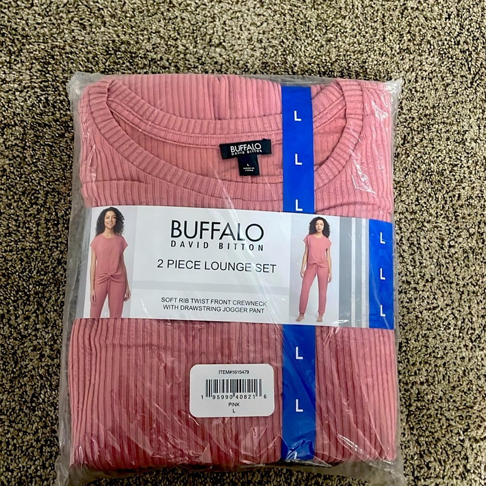 Buffalo 2 piece lounge set in pink